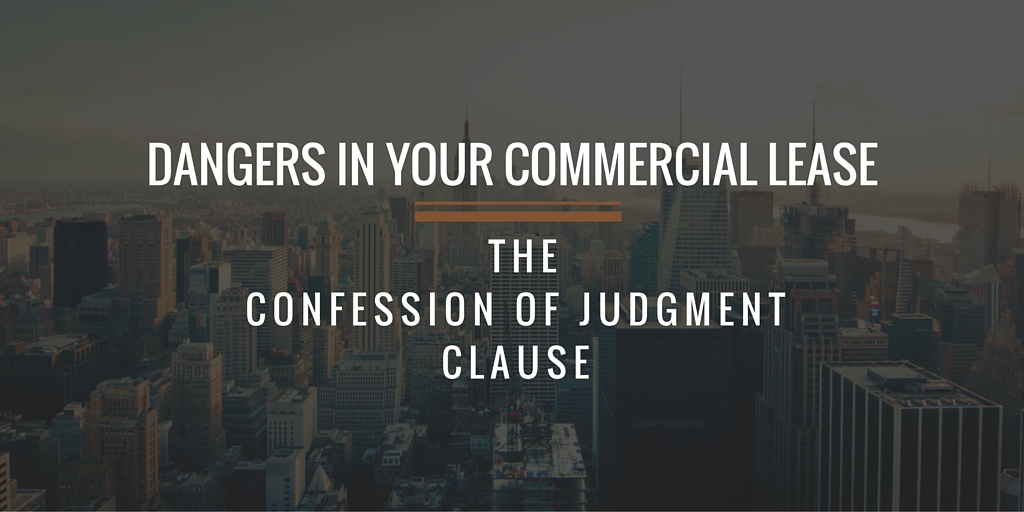 Confession of Judgment